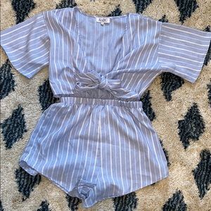SABO SKIRT TIE FRONT ROMPER SMALL